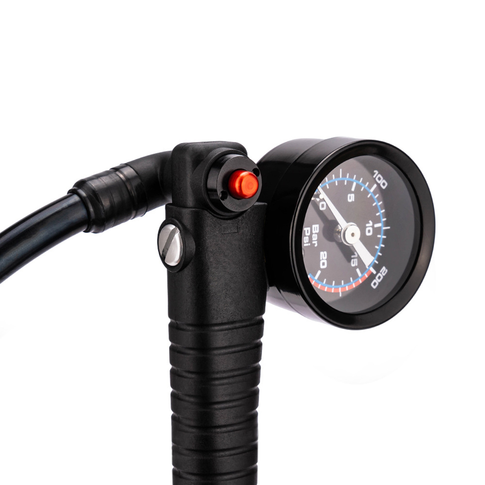 Máy bơm khí ZTTO 300PSI giảm chấn cho xe đạp MTB áp suất cao với thiết bị đo van Schrader & Presta