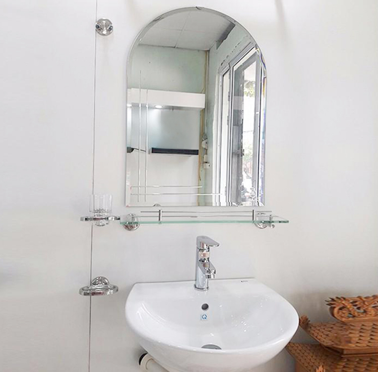 Gương Phòng Tắm Viền Tròn 105B Kiếng Cường Lực 5mm