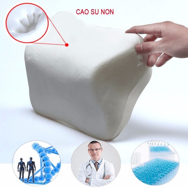 Bộ gối tựa cổ, lưng cao su non cao cấp GE06D