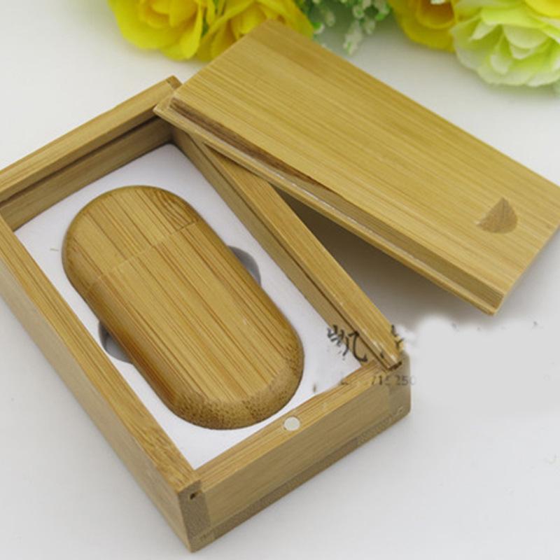 Đảm bảo chất lượng đĩa U bằng gỗ doanh nghiệp quà tặng quảng cáo 2g gỗ hình bầu dục đĩa U in logo có thể khắc đĩa U