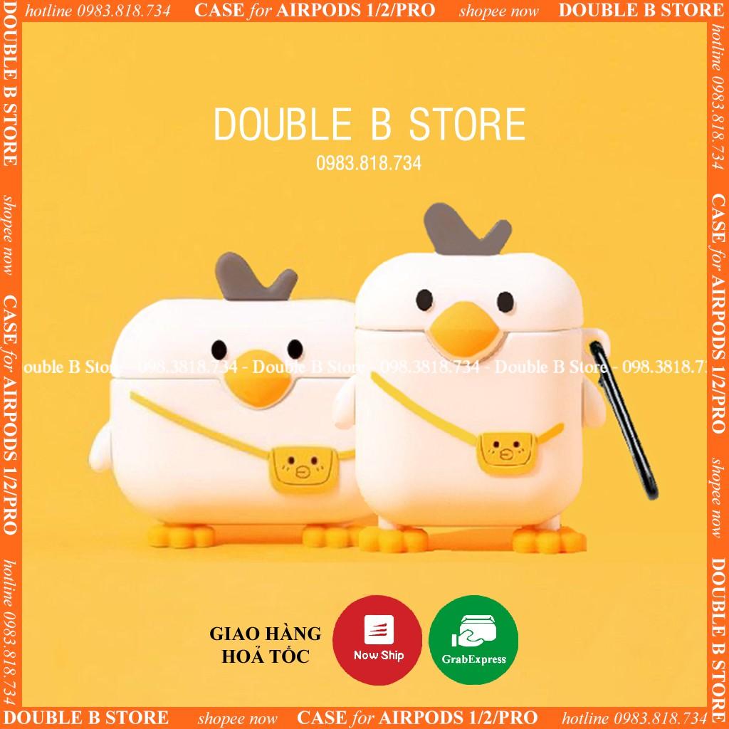 Bao Case Silicon Cho Tai Nghe Apple Airpods - Hình Vịt Đeo Túi Ngộ Nghĩnh