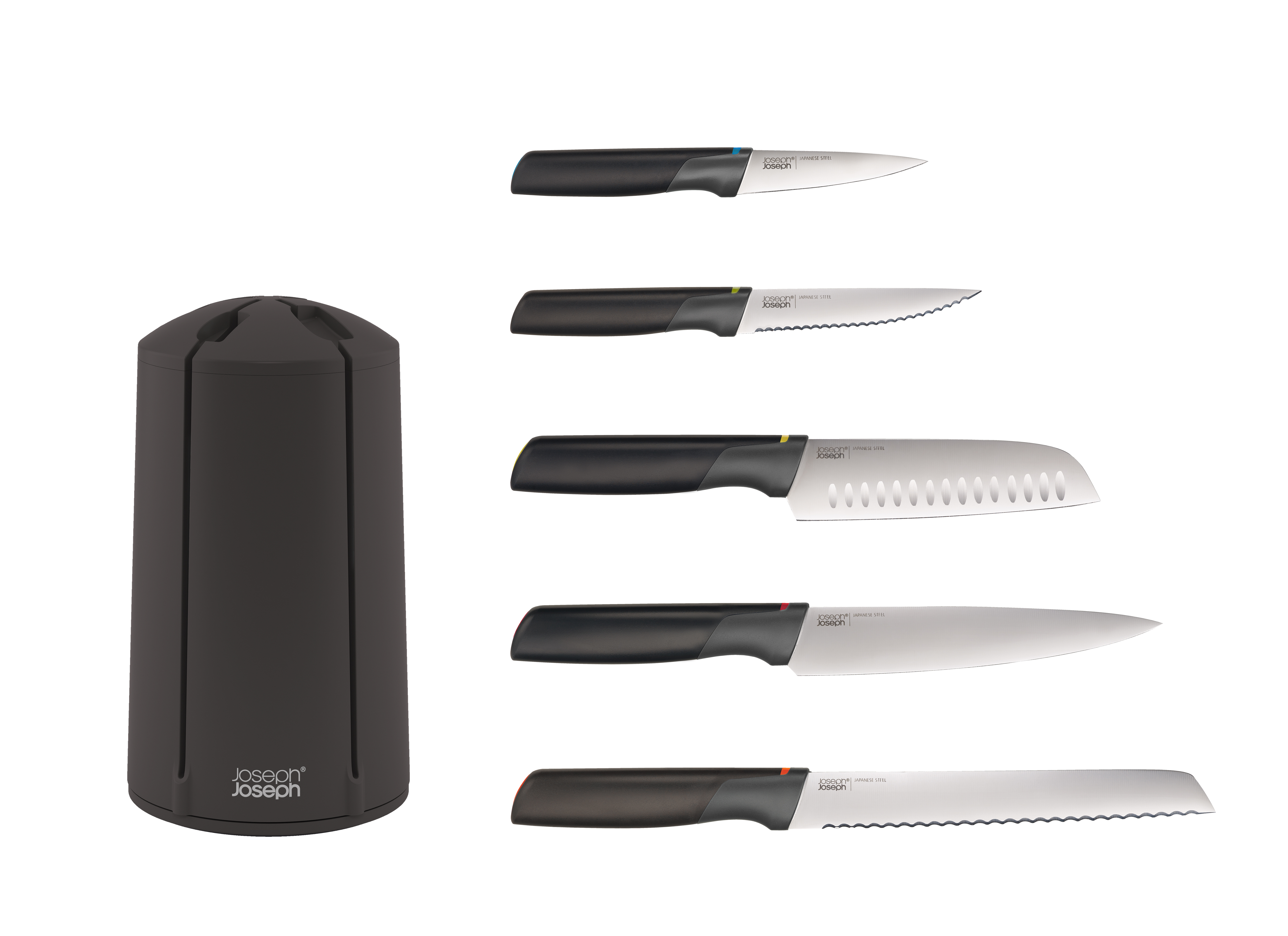 Joseph Joseph - Bộ dao cao cấp Elevate Knives 5-piece Carousel Set 000719