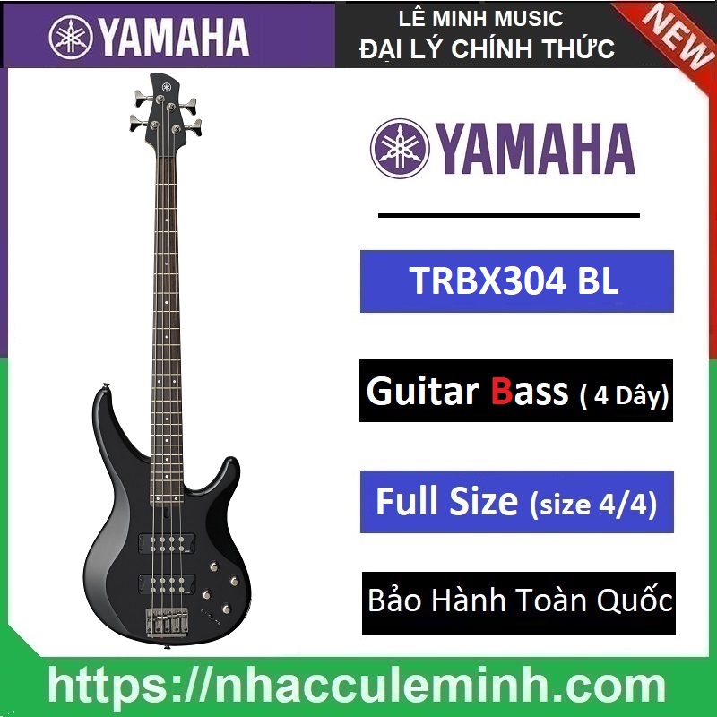 Đàn Guitar Bass Yamaha TRBX304 Black