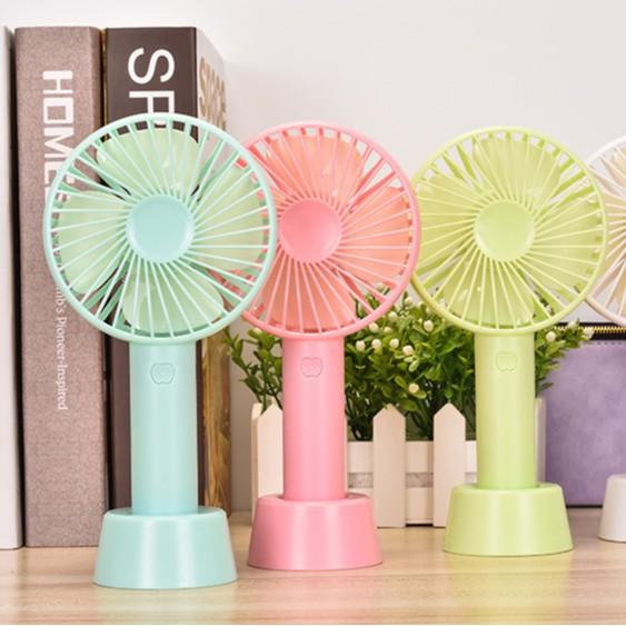 Quạt Tích Điện Mini Cầm Tay 3 Chế Độ Gió