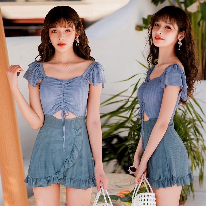 Đồ Bơi Nữ Kín Đáo - Bikini Áo Tắm 1 Mảnh Dạng Váy