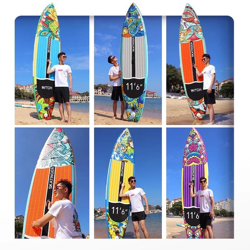 Skatinger SUP Board 11'6 - Thuyền SUP bơm hơi, ván chèo đứng họa tiết thổ cẩm bơm hơi chất lượng cao [HÀNG SẴN