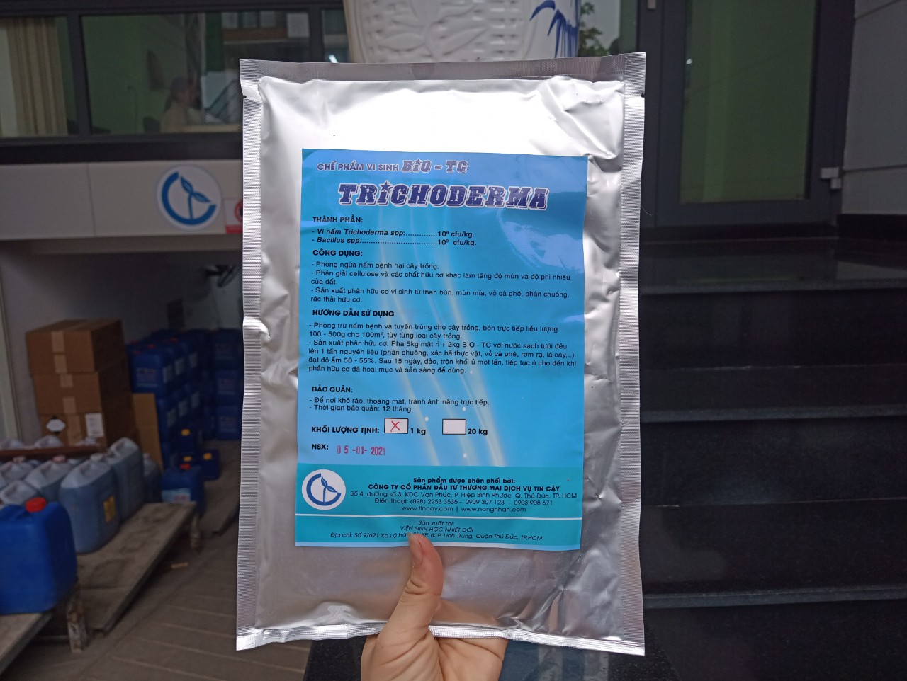 Chế Phẩm Vi Sinh Trichoderma Gói 1kg Ngăn Ngừa Nấm Bệnh