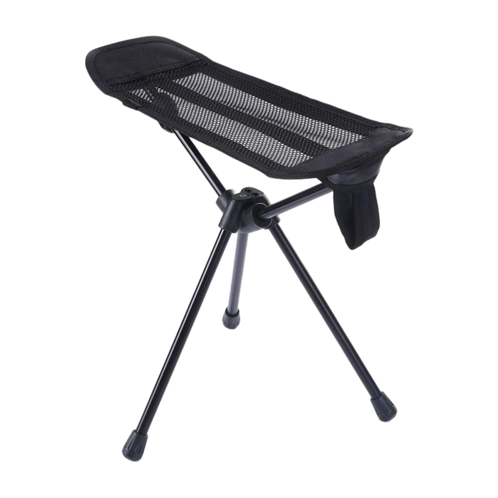 Folding Chair Footrest Portable Fishing Chair Footstool for Camping Hiking