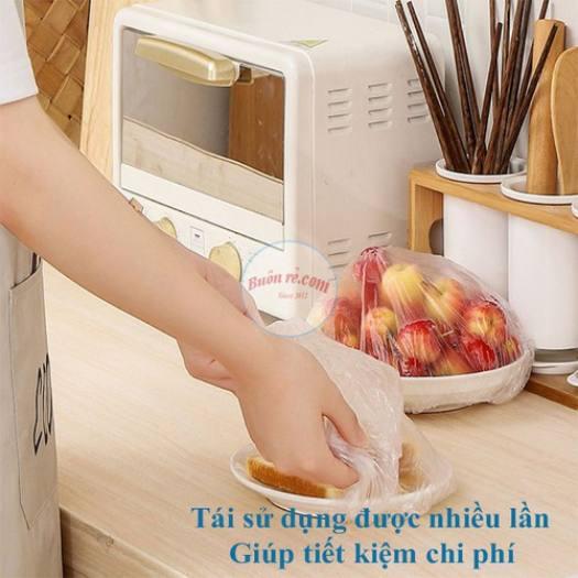 Túi Gấu 100c Màng Bọc Thực Phẩm Đa Năng - Có Chun Co Giãn Bảo Quản Thức Ăn