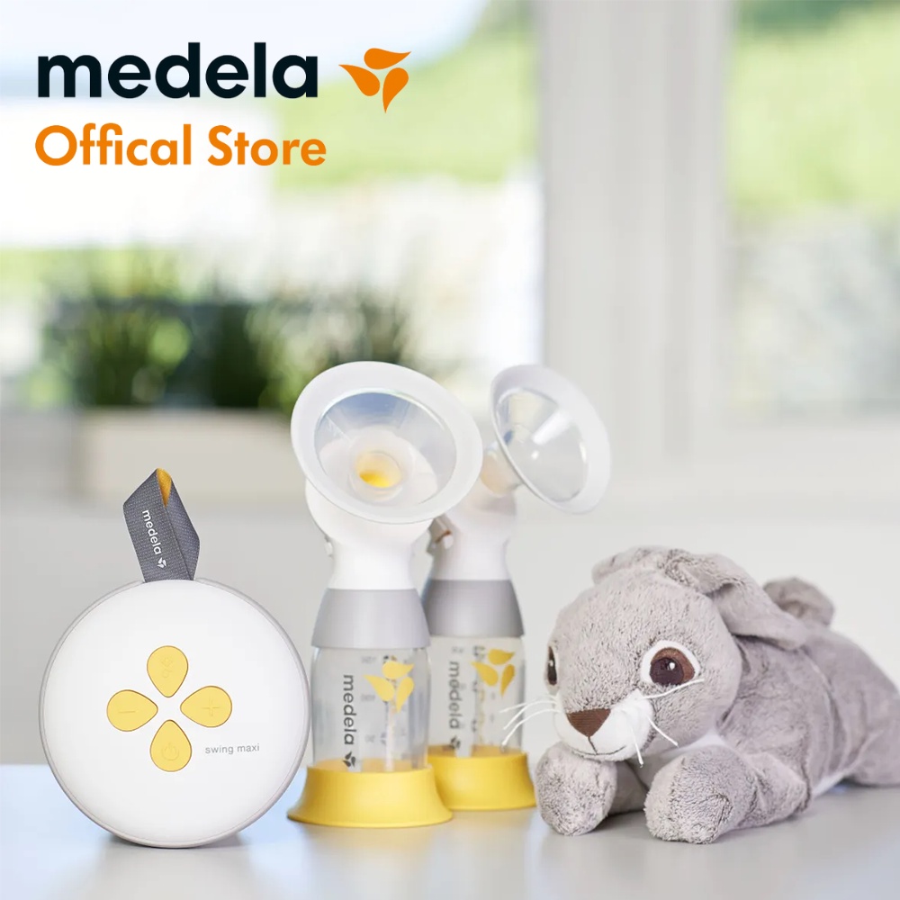 Máy hút sữa Medela Swing Maxi Plus 2.0 | Máy hút điện đôi - Có pin sạc tích điện, phễu Flex vành silicone, công nghệ 2 Phase Expression, Không cần cắm điện khi sử dụng, tiện lợi khi di chuyển