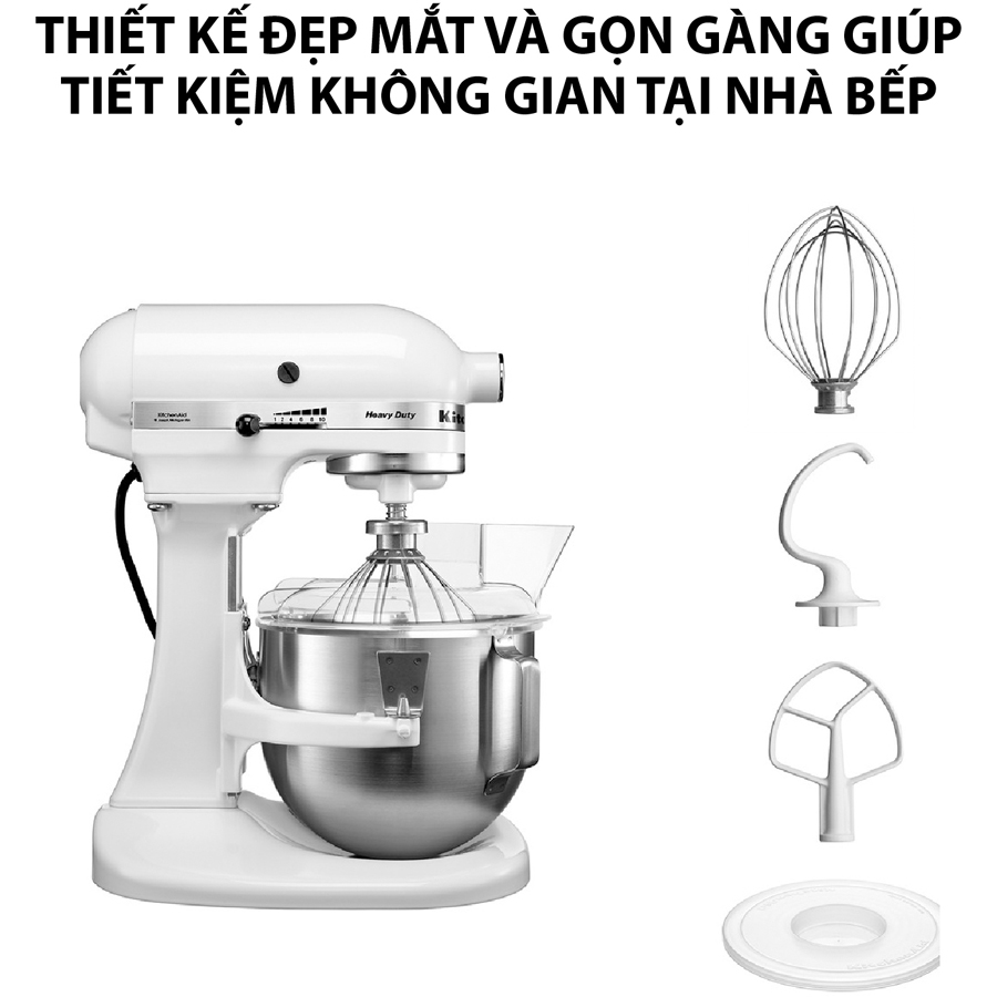 Máy Trộn KitchenAid 220V- Màu Trắng -5KPM5EWH - Hàng Chính Hãng