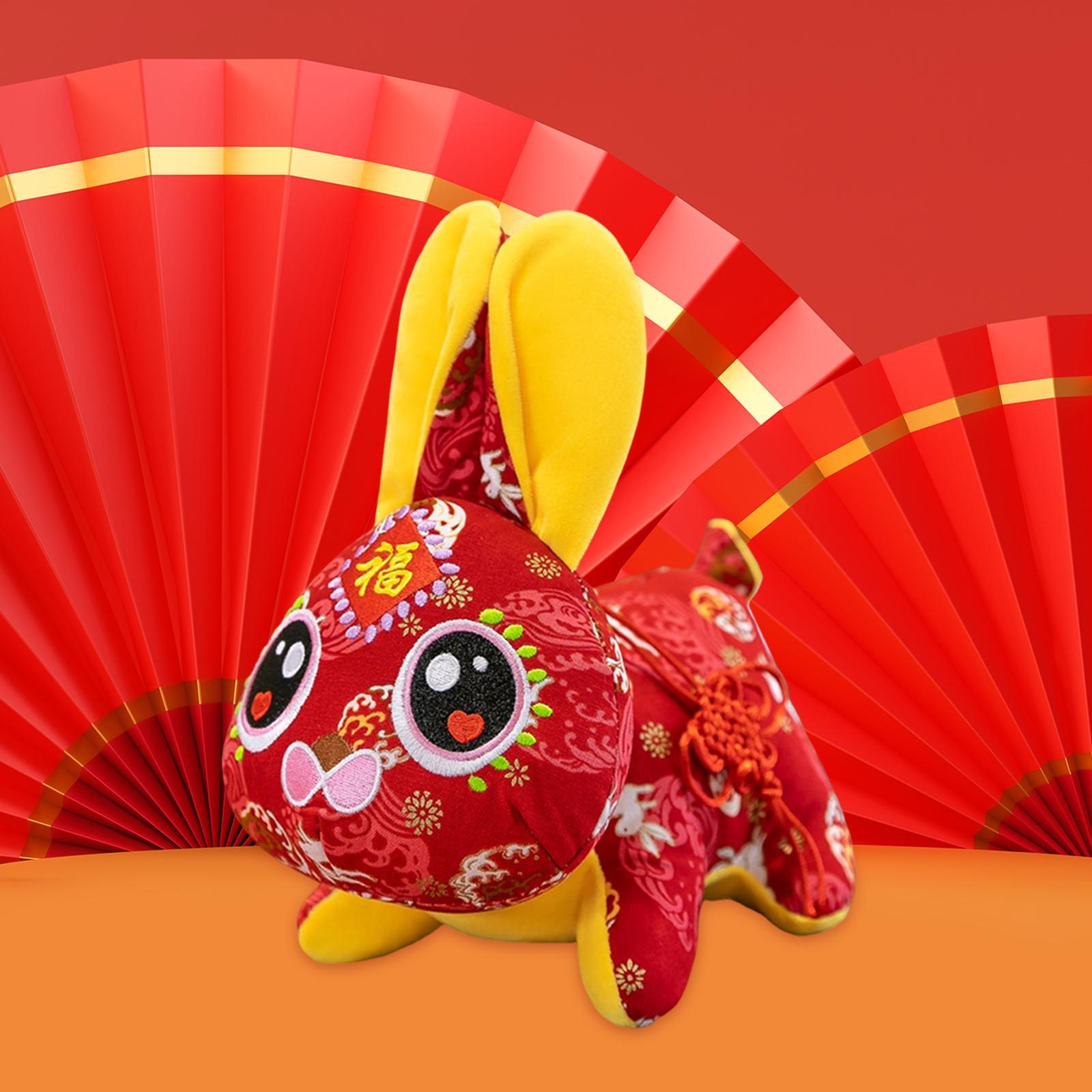 New Year Rabbit Plush Toy Stuffed Animals