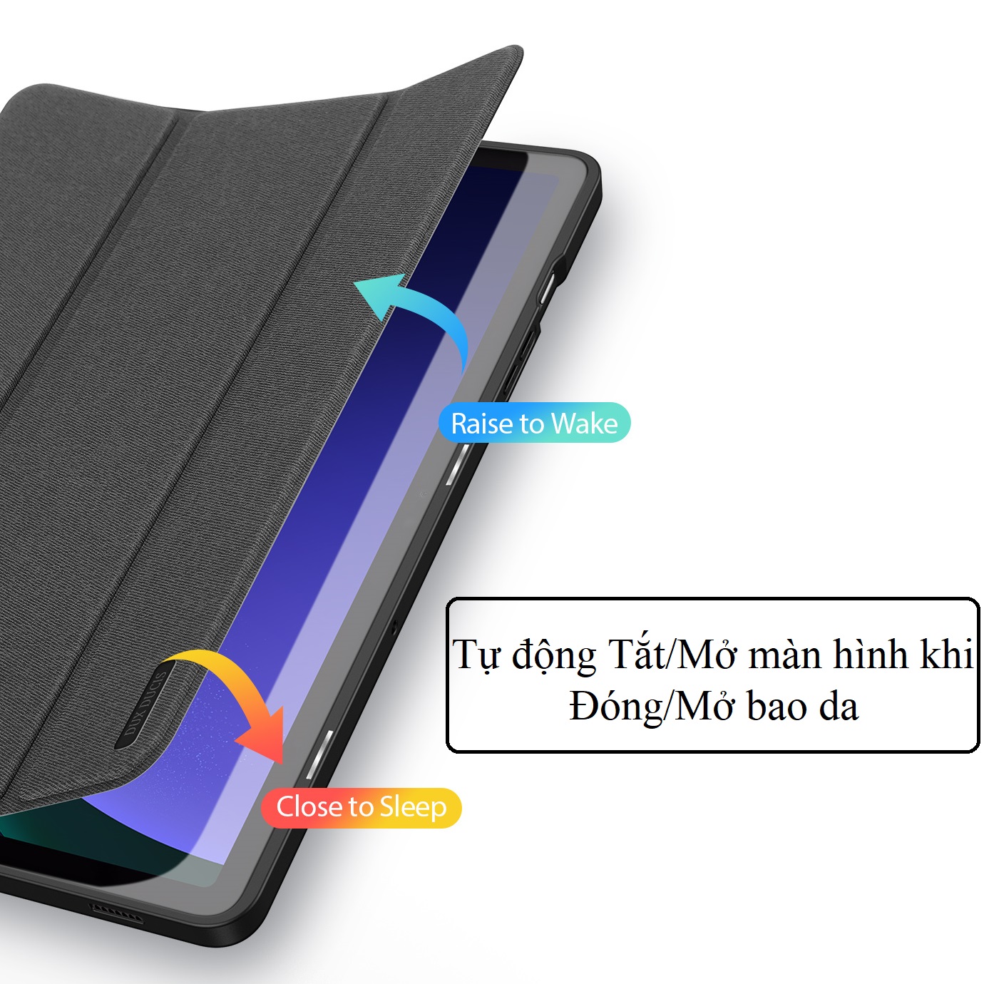 Bao Da Cho Samsung Galaxy Tab S9 , S9 FE , S9 FE + , S9 Plus và S9 Ultra Chính Hãng Dux Ducis Domo Có Khay Đựng Bút Tiện Lợi- Hàng nhập khẩu