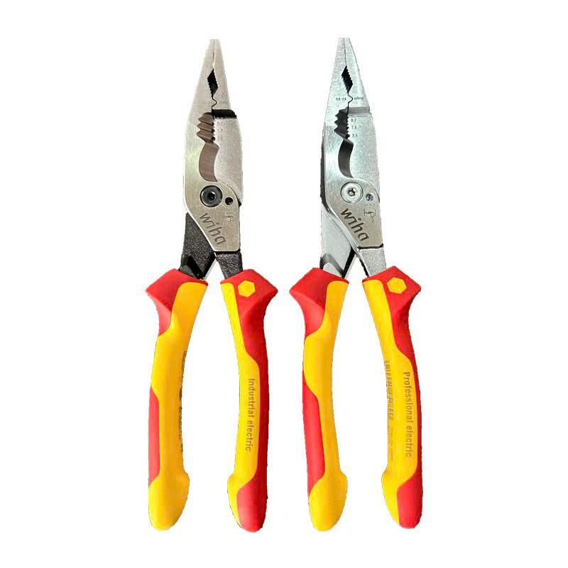 Bộ 2 Kìm Đa năng 8 trong 1 Wiha cách điện 1000V chuyên nghiệp 45490 &amp; 45489