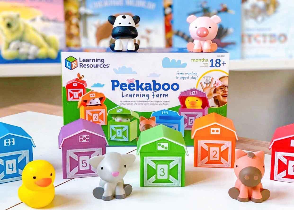 Bộ đồ chơi luyện vận động tinh và phân loại - Peekaboo Learning Farm