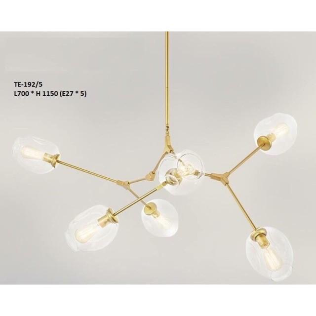 Đèn thả trần 6 bóng,đèn trang trí trần, đèn trần, đèn decor