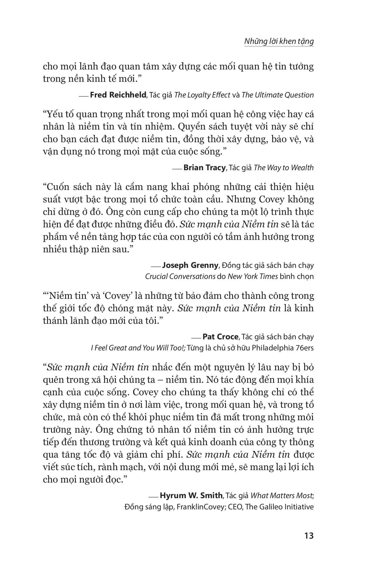 The Speed Of Trust - Sức Mạnh Của Niềm Tin
