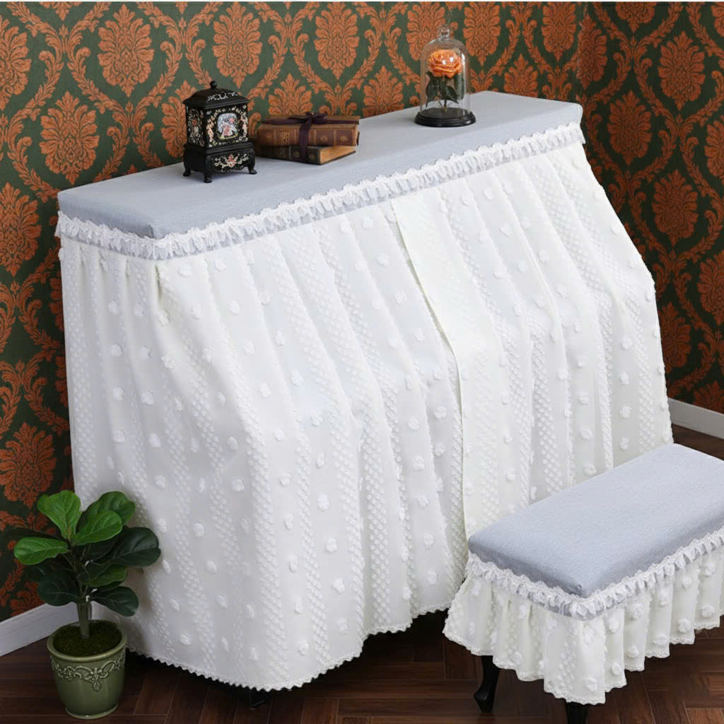 Khăn phủ đàn piano phong cách Hàn quốc hiện đại sang trọng phủ kín toàn bộ đàn chống bụi chống xước - Hàng chính hãng