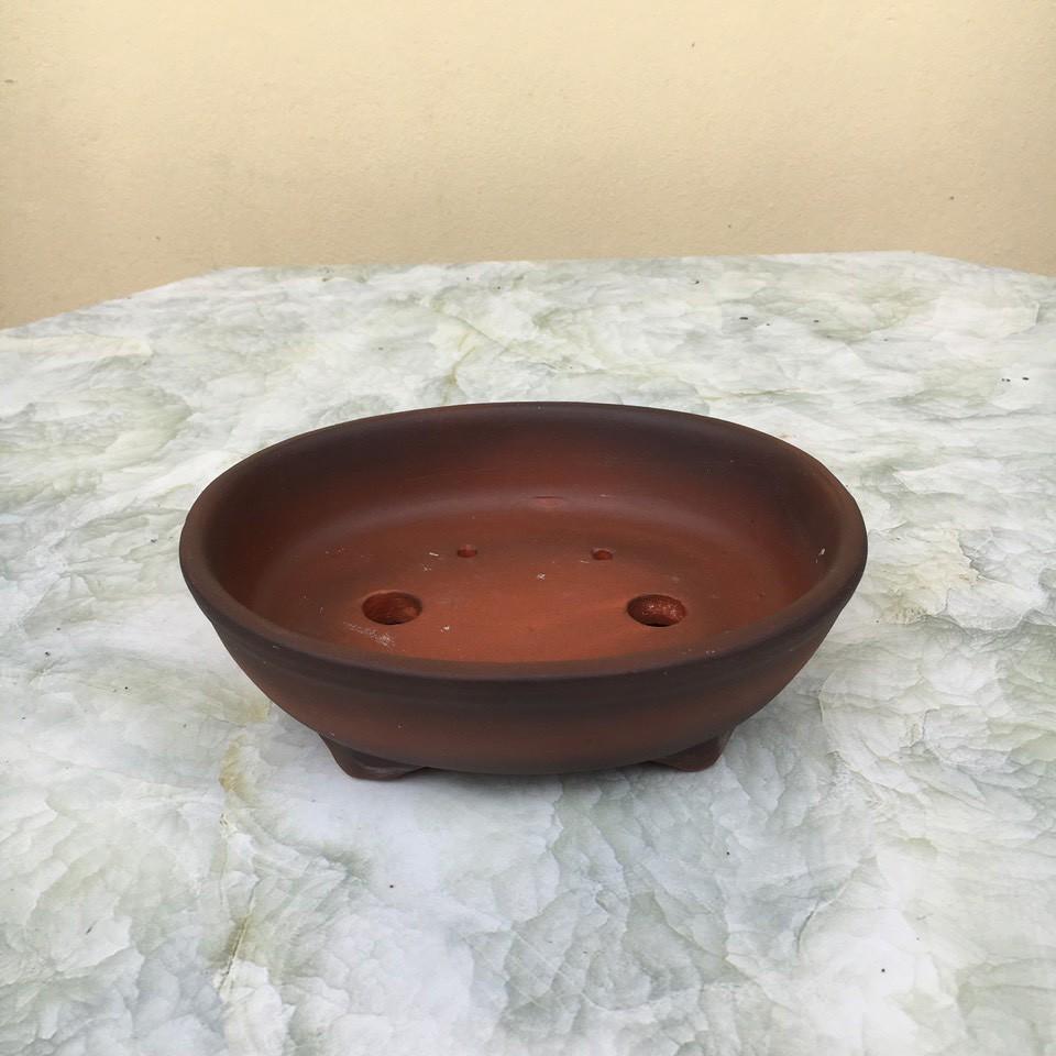Chậu bonsai Chữ nhật mini đất nung gốm Bát tràng 1 size BM-80