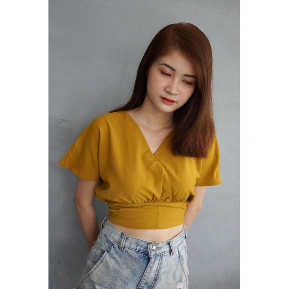 ÁO CROPTOP KIỂU CỘT NƠ