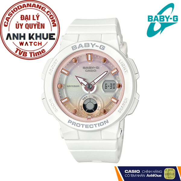 Đồng hồ nữ dây nhựa Casio Baby-G chính hãng BGA-250-7A2DR (41mm)