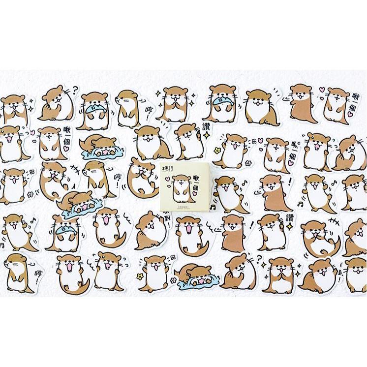 Bộ 45 Sticker Rái Cá Dễ Thương E74