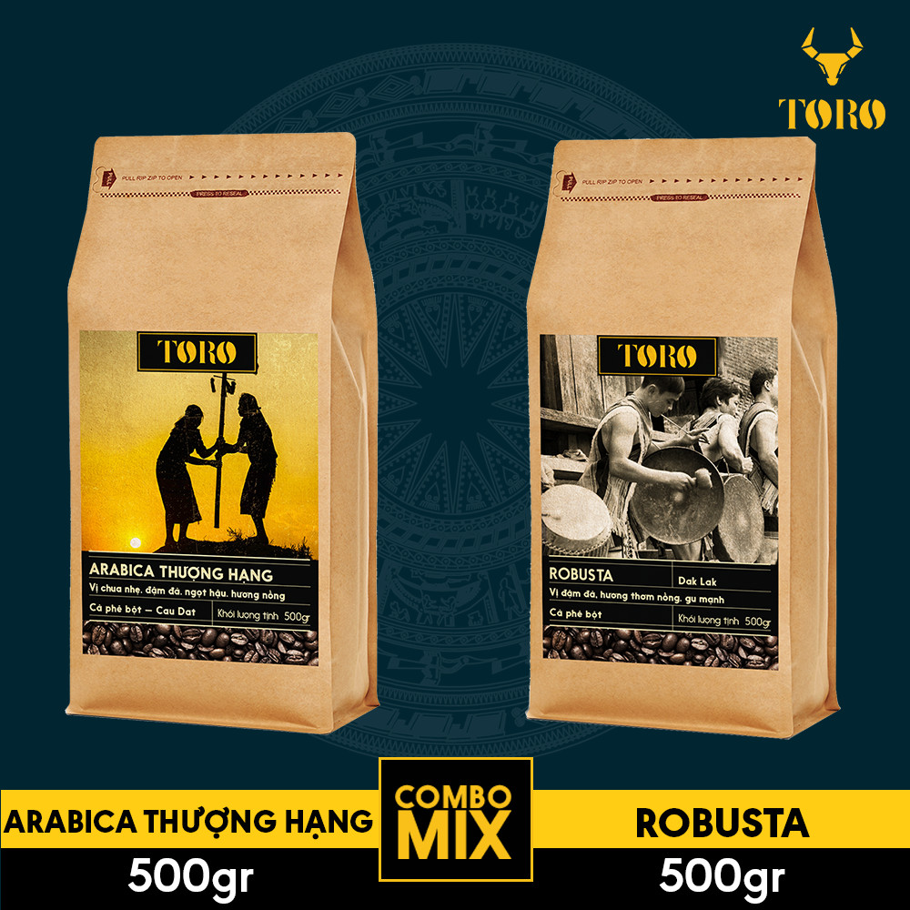 Combo Cà Phê Bột TORO ARABICA và ROBUSTA