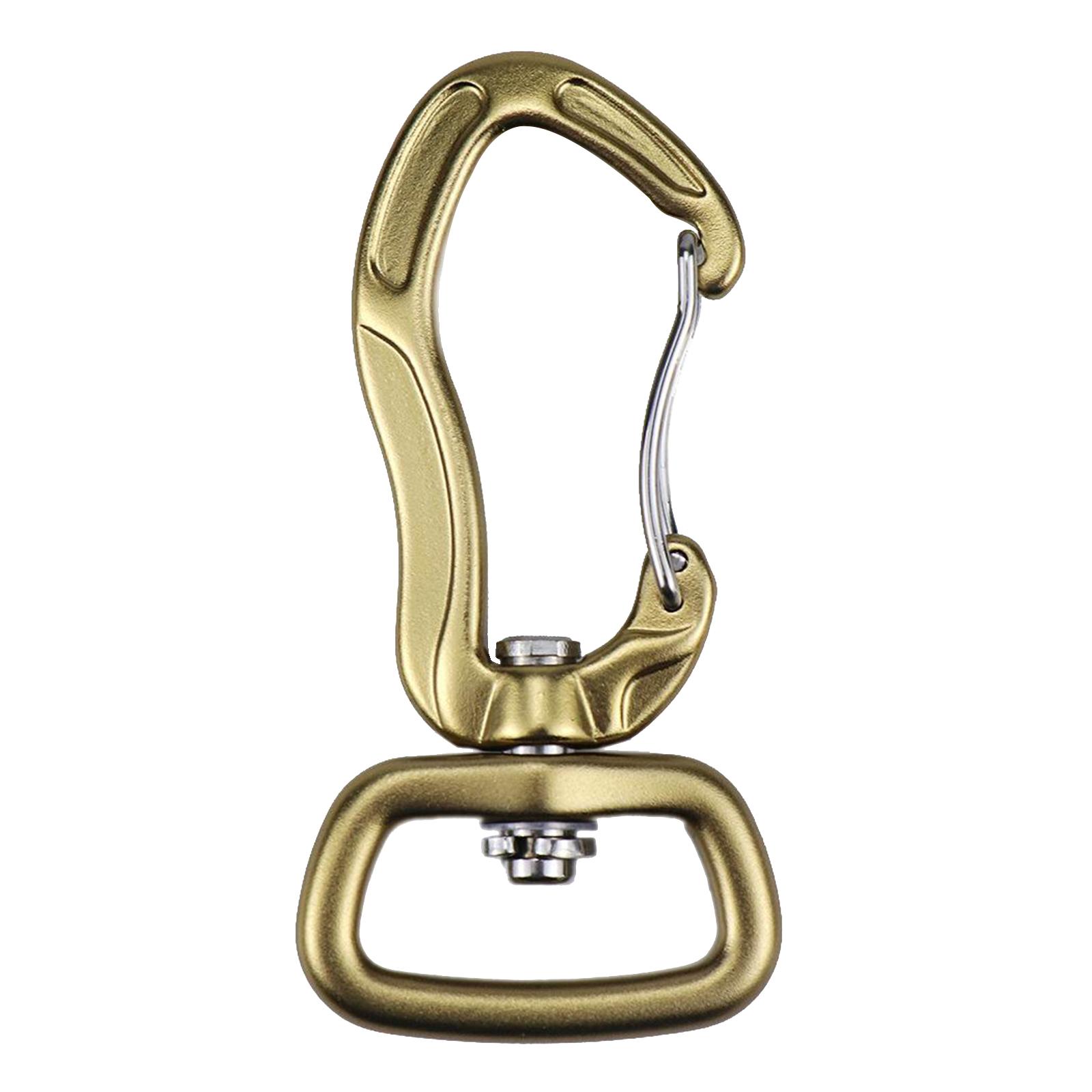 Swivel Eye Snap Hook Carabiner Clip Hanging Tent Connector Clip Gold