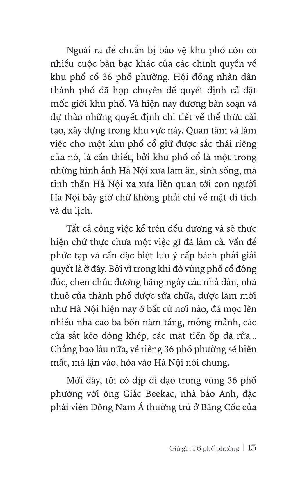 Giữ Gìn 36 Phố Phường