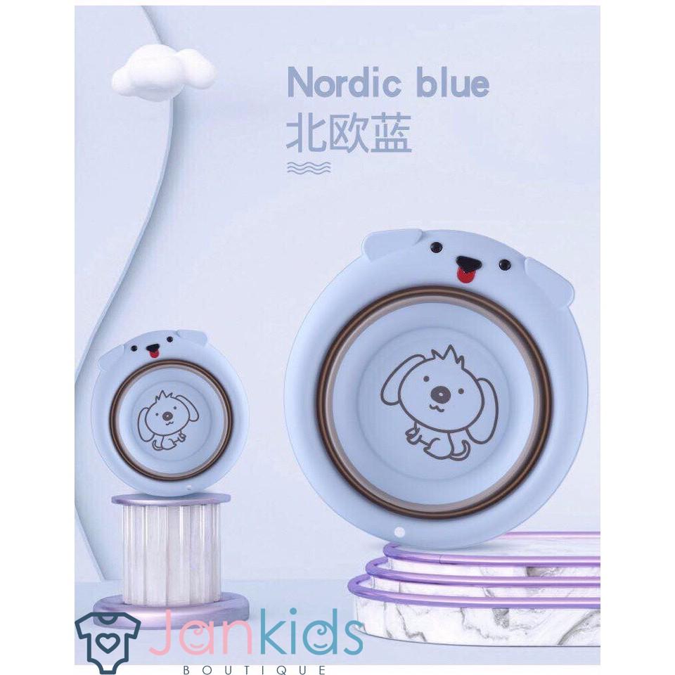 Chậu rửa mặt gấp gọn hình cún tiện lợi cho bé
