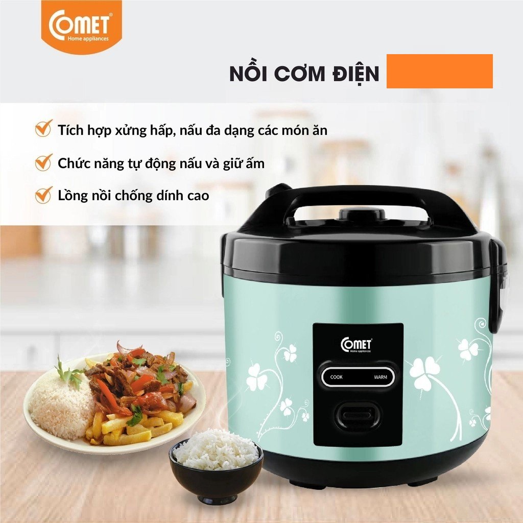 Nồi cơm điện Comet CM8016 MẪU 2023 - Hàng chính hãng
