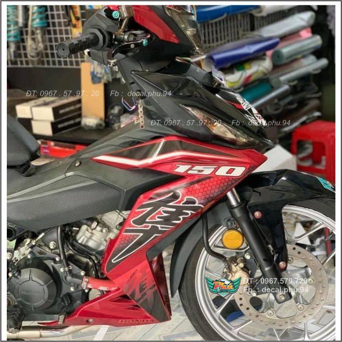 Tem rời Winner Đỏ đen Hayabusa -1
