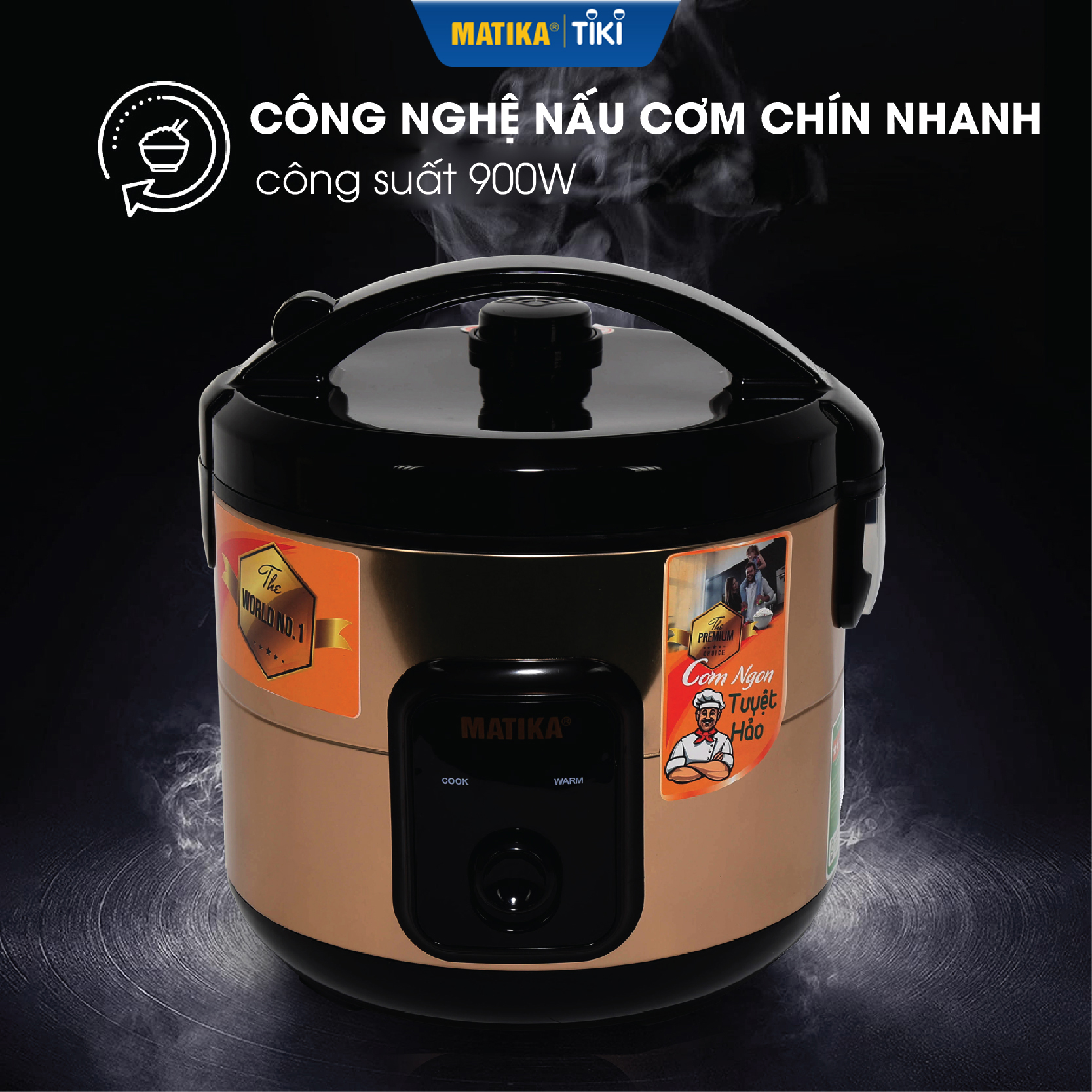 Nồi Cơm Điện MATIKA 1.8L MTK-RC1892 - Hàng chính hãng