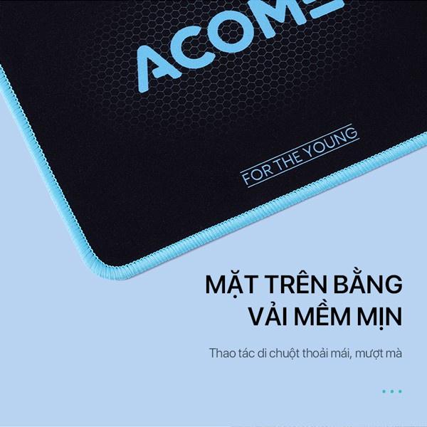 Miếng Lót Chuột Vải Bề Mặt Cao Su Chống Trơn ACOME Kích Thước 22 x 18 cm - Hàng Chính Hãng