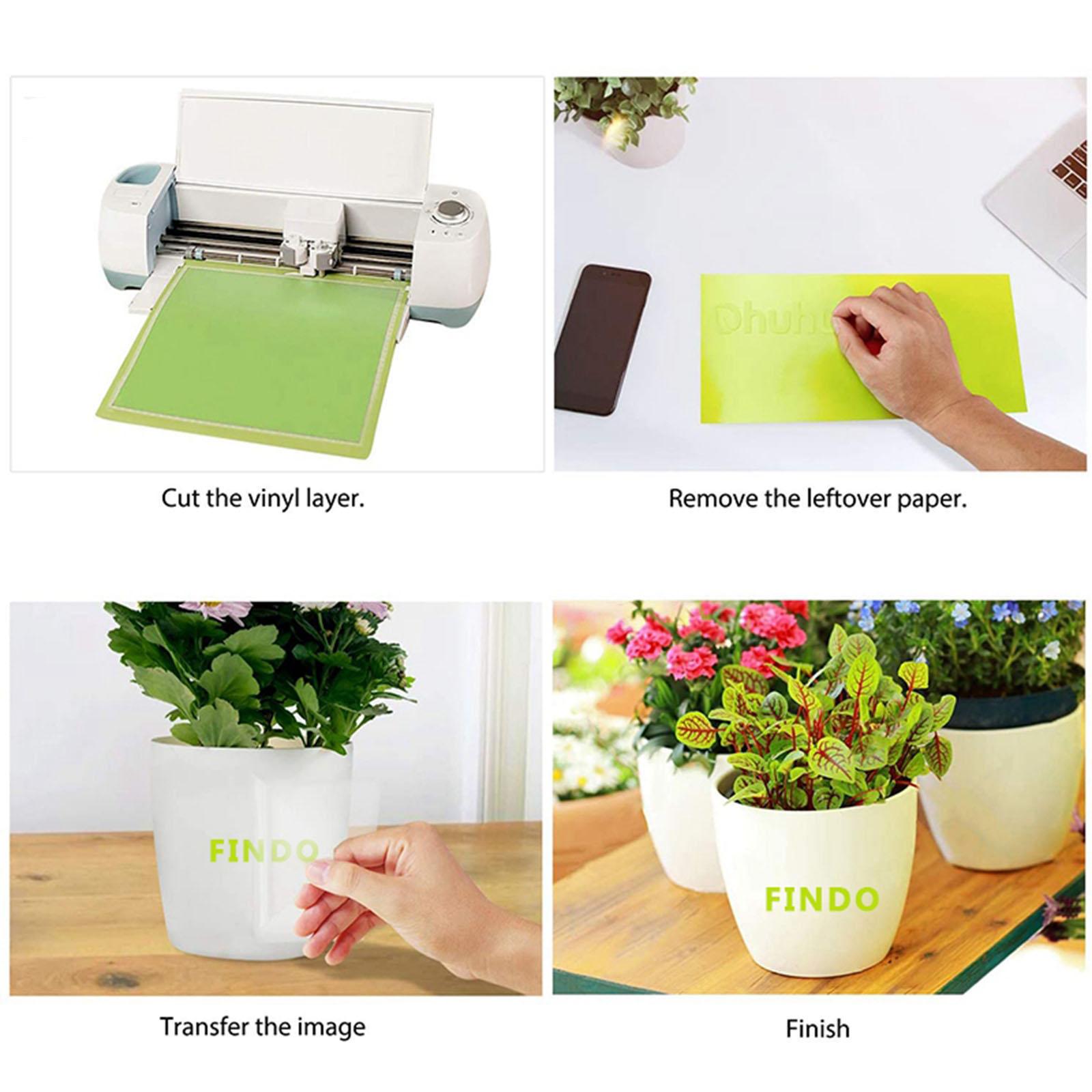 Permanent Self-Adhesive Transfer Roll Vinyl Sheets Windows Decals 30x50cm