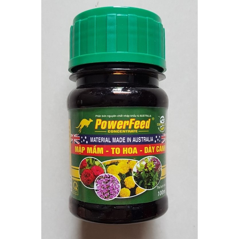 Phân bón hữu cơ chiết xuất từ Cá Hồi Power Feed siêu đẻ nhánh, giàu đạm hữu cơ, k mùi hôi 100ml/ lọ