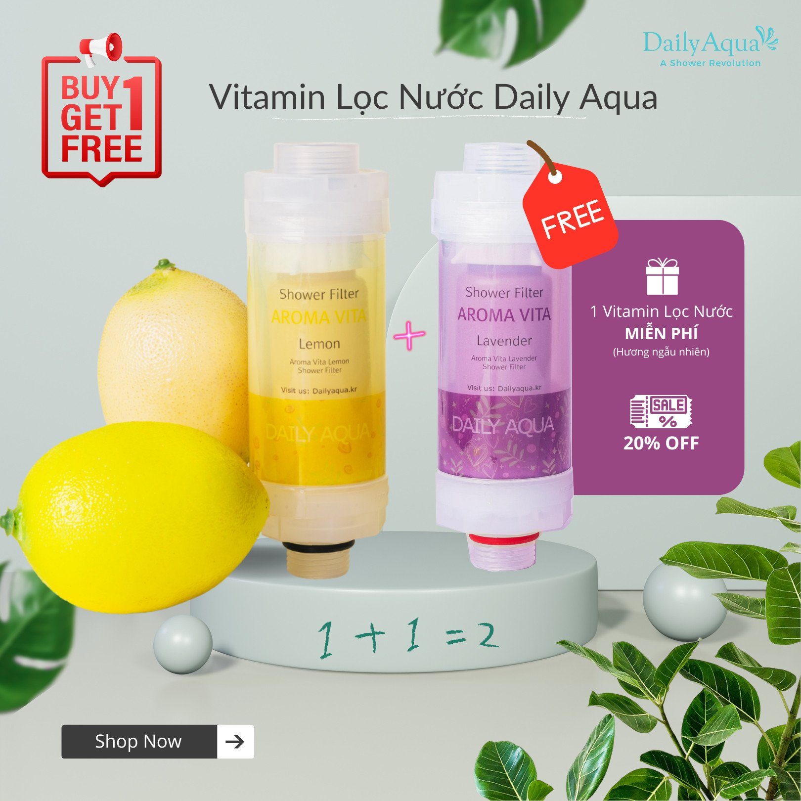 Lõi Lọc Nước Vitamin C Daily Aqua - Hương Chanh - Dailyaqua