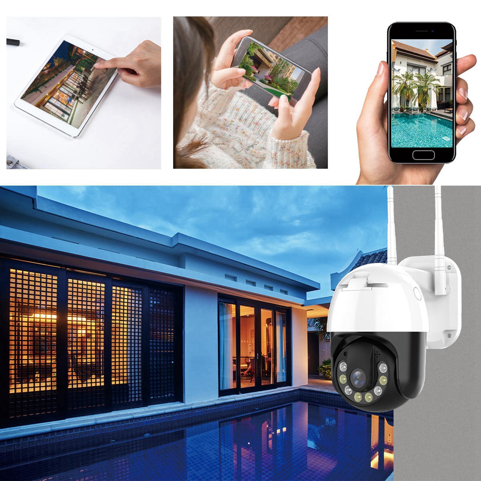Pan/Tilt Speed 3MP PTZ Wireless IP Wifi Camera 1296P 4X US