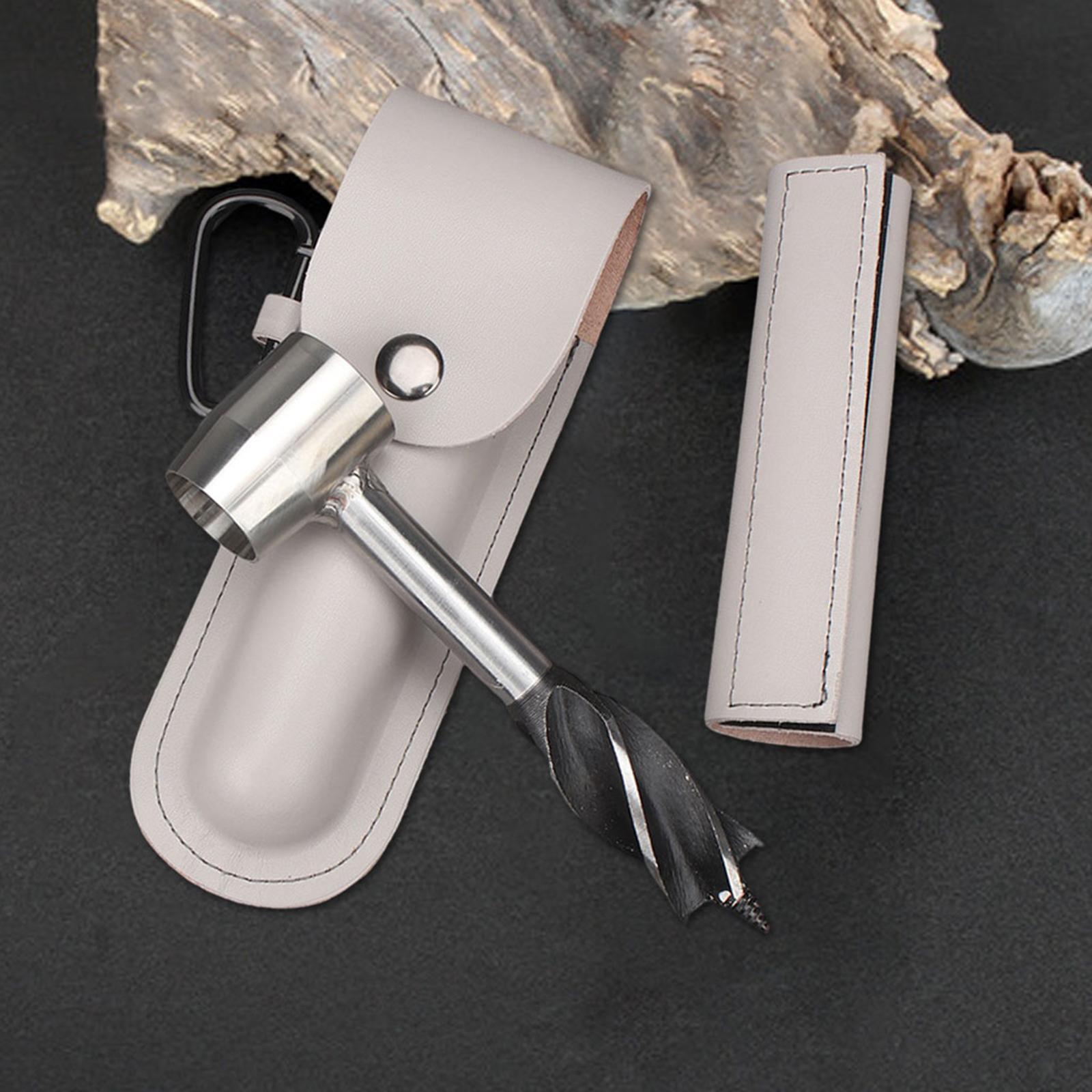 2 Set Hand Auger Drill Bit Woodworking Hand Screw Drill for Camping Tool