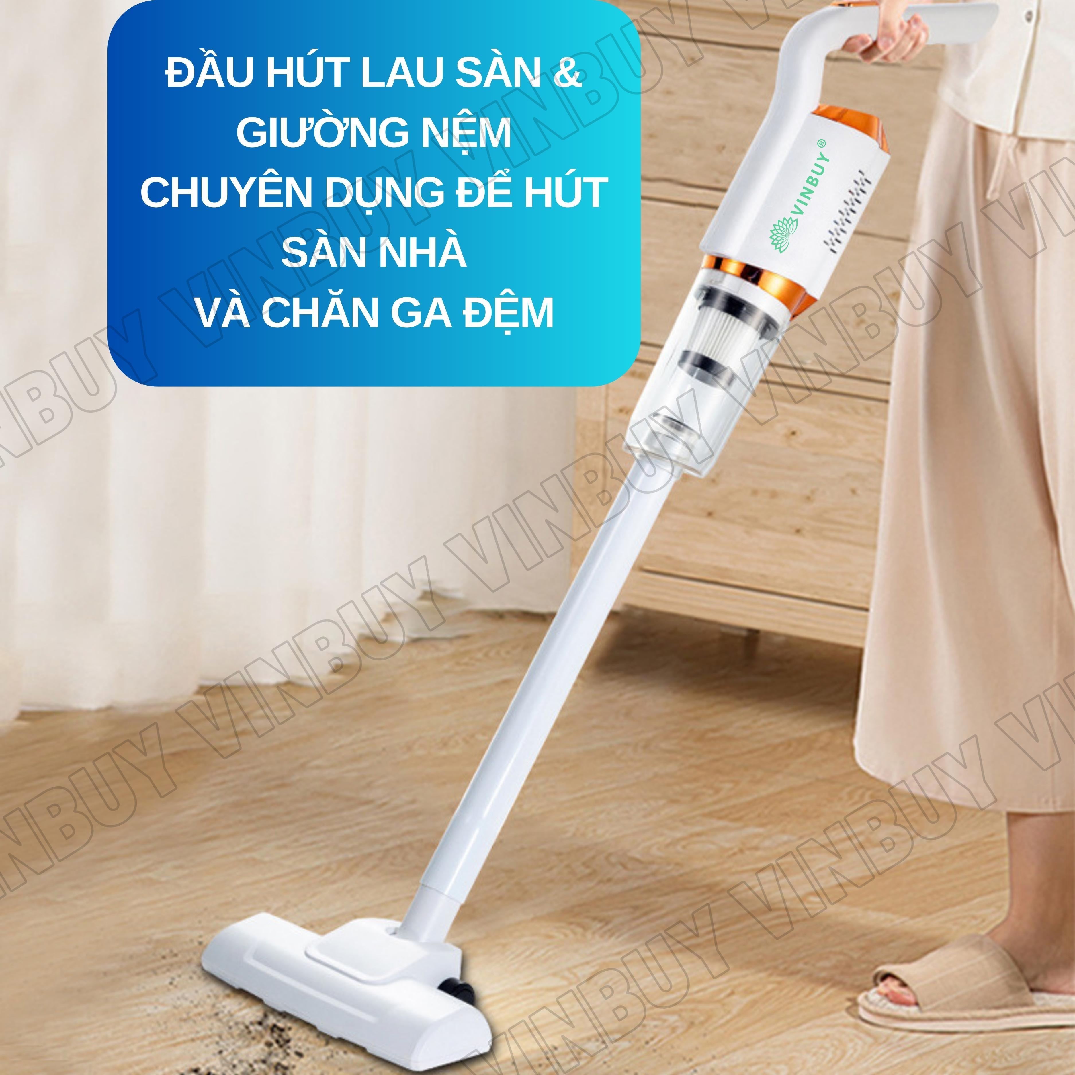 Máy Hút Bụi Cầm Tay Không Dây VinBuy Sử Dụng Pin Sạc, Vacuum Cleaner Đa Năng Lực Hút Mạnh Mẽ 18000PA, Máy Hút Bụi Ô Tô, Máy Hút Bụi Gia Đình - Hàng Chính Hãng