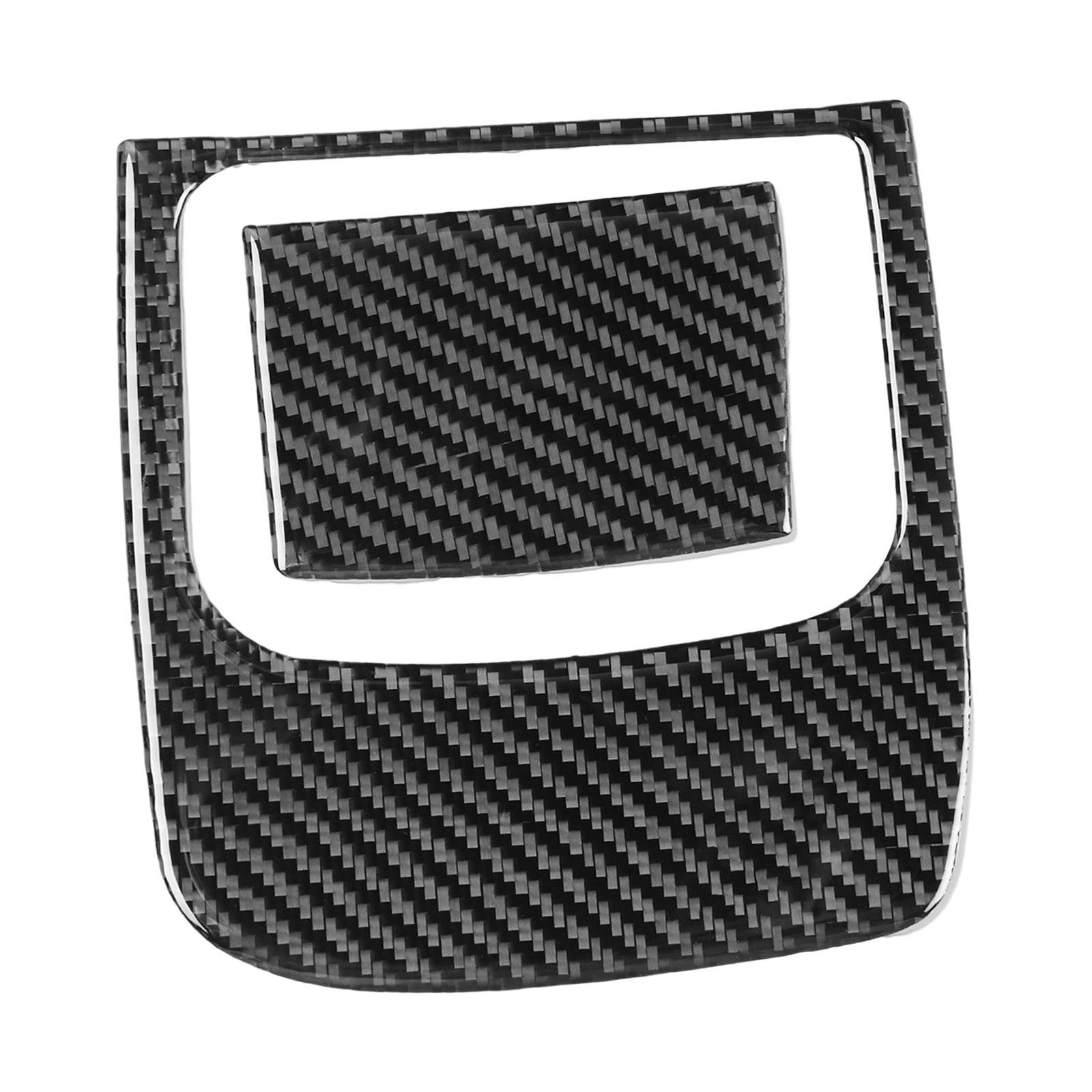 2x Car Rear Console Storage Panel Trim Cover Carbon Fiber Sticker for A90 Accessory Easy Installation