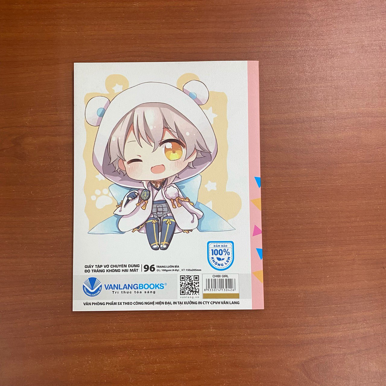 Tập Học Sinh Vanlangbooks 96 Trang (Định Lượng 100 - 4 Ôly) - Chibi Girl - Vanlangbooks