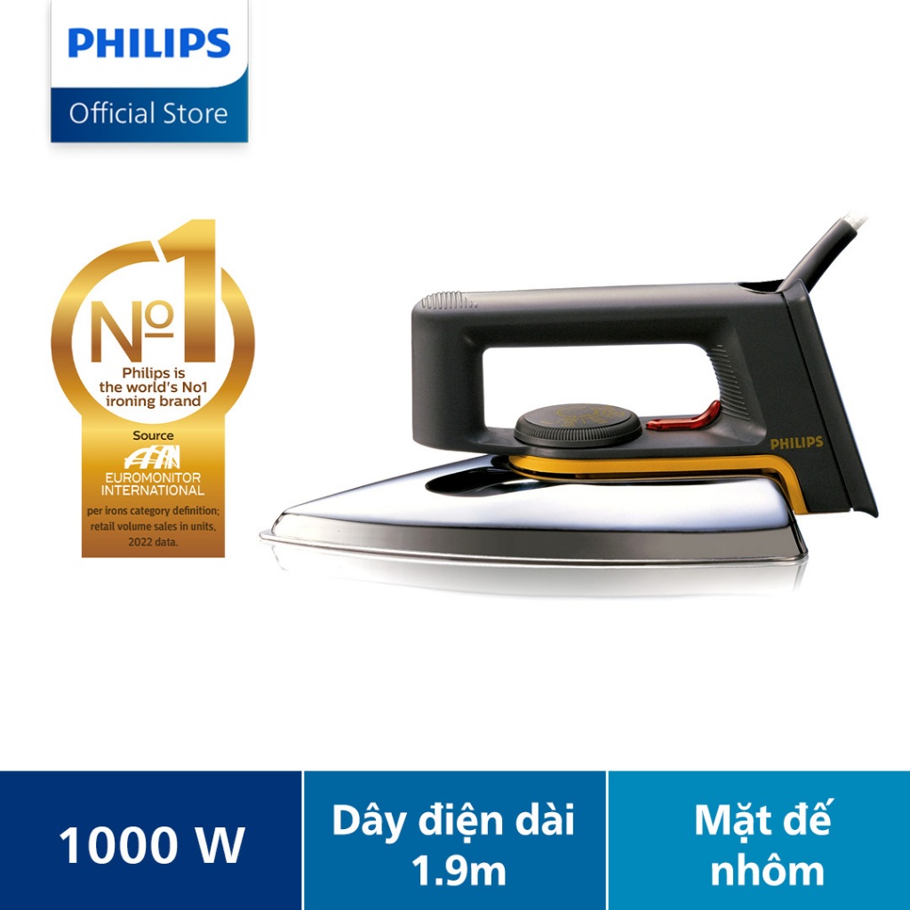 Bàn ủi khô Philips HD1172/01- HÀNG CHÍNH HÃNG