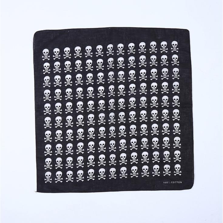 Bộ sưu tập khăn bandana street style họa tiết đầu lâu các loại (54x54cm) - BDN26 ĐL - Xương tay