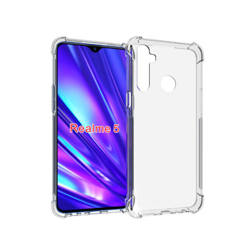 Ốp lưng Silicon dẻo trong, suốt chống sốc cho Oppo Realme 5
