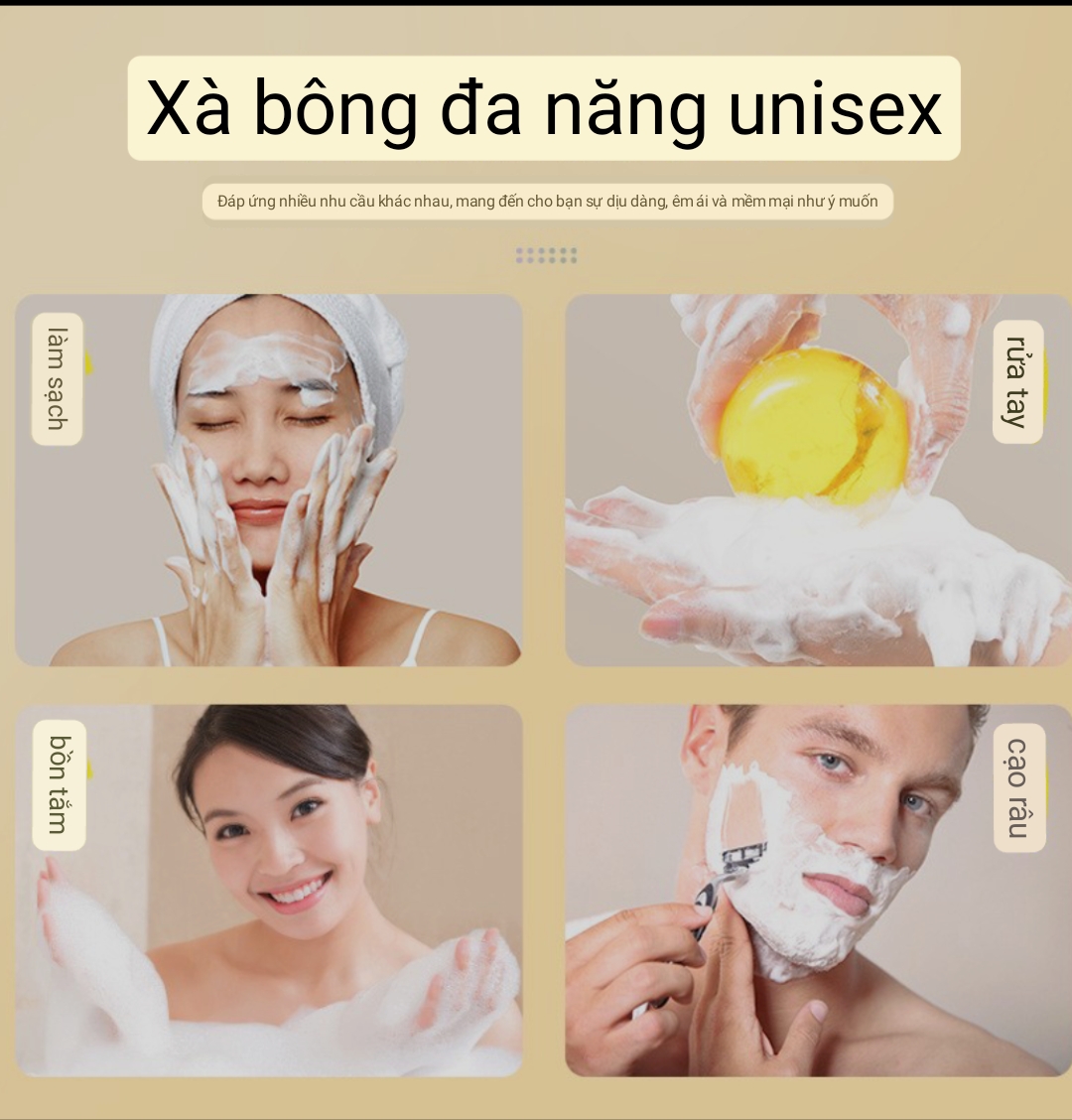 XÀ BÔNG NHÂN SÂM – Xà phòng ngải cứu NATURAL SOAP loại bỏ nhờn, làm sạch da, giảm mụn