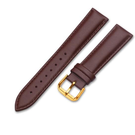 Dây da đồng hồ nam nữ DA BÒ THẬT MỊN 4 lớp, siêu mềm KHÓA CÀI thép không gỉ 316L