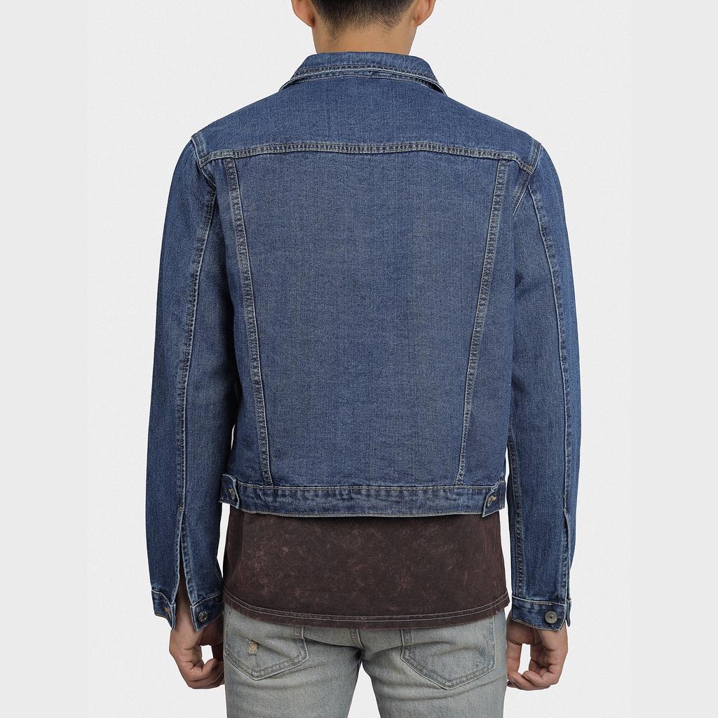Áo Khoác Jeans Nam Màu Xanh Chất Liệu Cao Cấp Không Phai Phong Cách Đường Phố Năng Động - TLB Vietnam