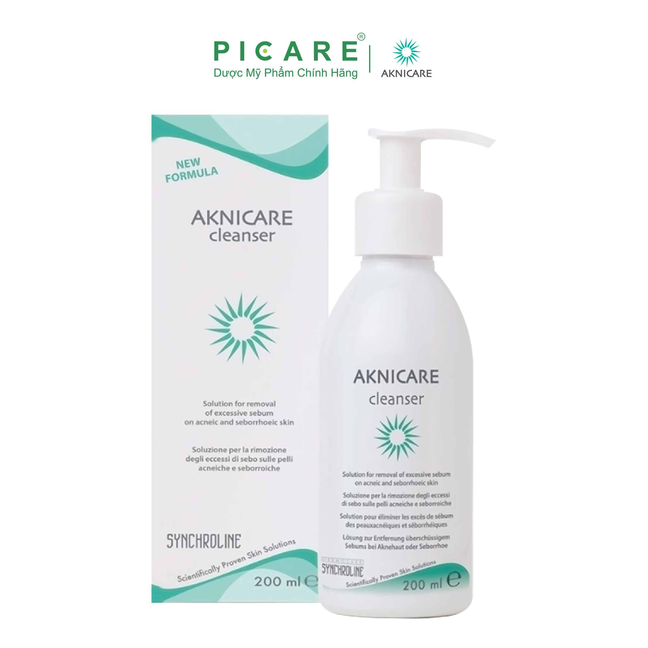 Sữa rửa mặt cho da dầu mụn Aknicare Cleanser 200ml