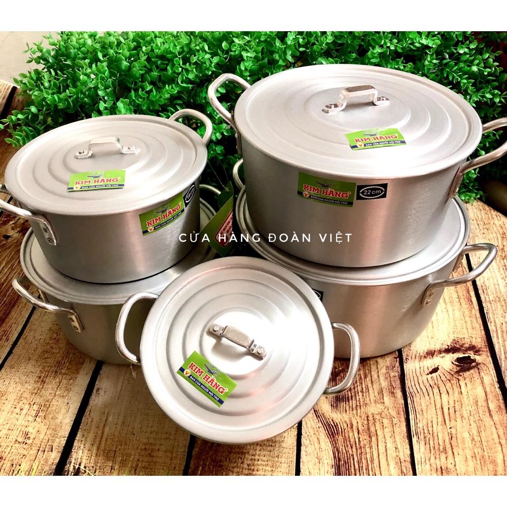 Nồi nấu cơm Kim Hằng Cao Cấp. Nồi nhôm Kim Hằng - Size 24cm, 16,18,20,22cm. Đồ Gia Dụng nhà bếp